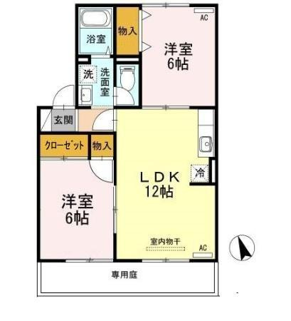 【間取り】 | エスポワール米原B棟