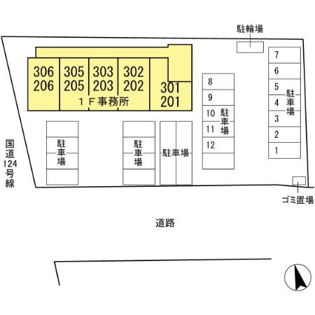 ウィステリアの区画図|配置図