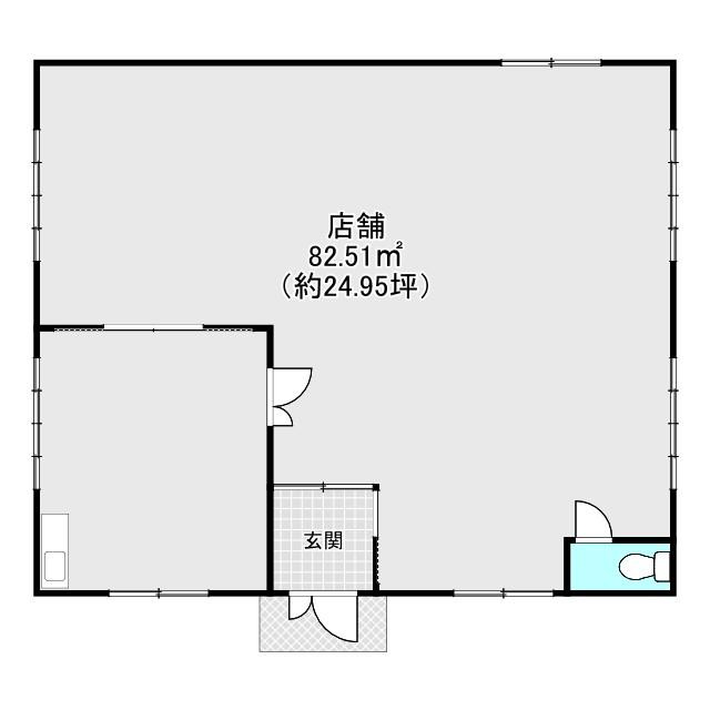 安城市緑町1丁目　貸店舗の間取り