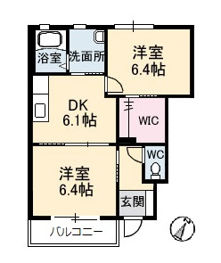 ｉメゾン亀山の間取り
