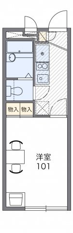 レオパレスKSABIKOの間取り|画像2