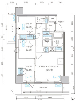 【間取り】 | パークアクシス池袋イースト