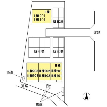ヴォールグランツ　Ⅱの区画図