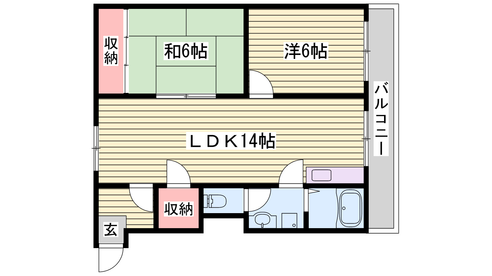 さくらハイツの間取り