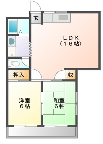 鳩岡ビルの間取り