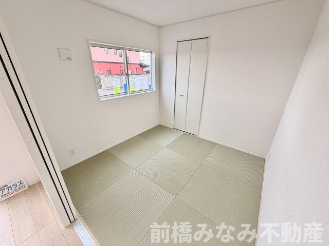 【新築】前橋市粕川町新屋第2　３号棟(全３棟)　クレイドルガーデン　新築建売分譲の和室|フローリングだけでなく、和室もあります