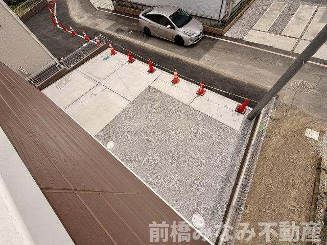 【新築】高崎市倉賀野町第2　１号棟(全２棟)　クリエートの家　新築建売分譲の駐車場|カースペースがあります