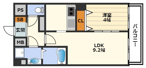 ランドセントラル梅田の間取り