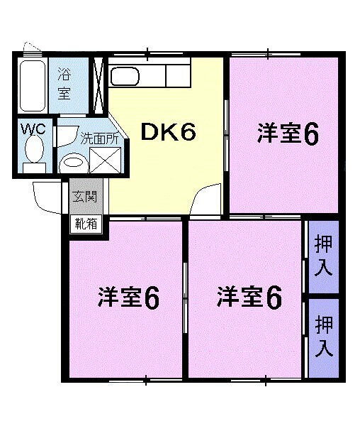 アブニール吉富　Ｃの間取り