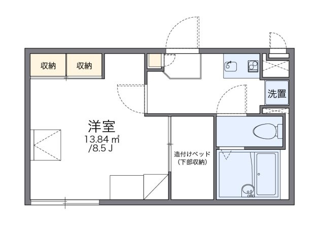 レオパレス城内の間取り|代表的な間取のため実際の間取とは異なる場合があります