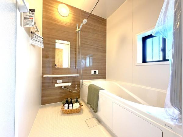 横浜市旭区中沢３丁目の新築一戸建の浴室|広々としたバスルームで一日の疲れをいやして下さい！