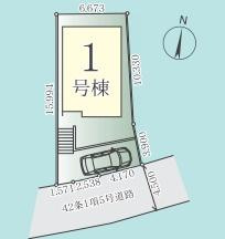 横浜市金沢区片吹の新築一戸建の区画図|限定1棟の販売です！
お気軽にお問合せ下さい！