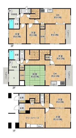 【間取り】 | 大久保町駅前2丁目　中古戸建