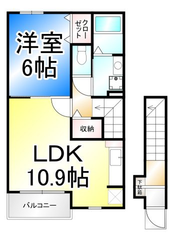 プティヴィルの間取り