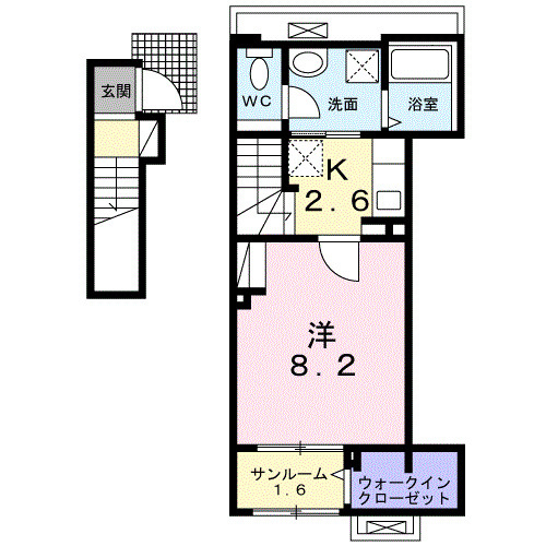 Ｂｏｓｃａｔｏ　Ｌ　Ⅱの間取り