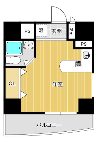 【間取り】 | ロマネスク博多駅前