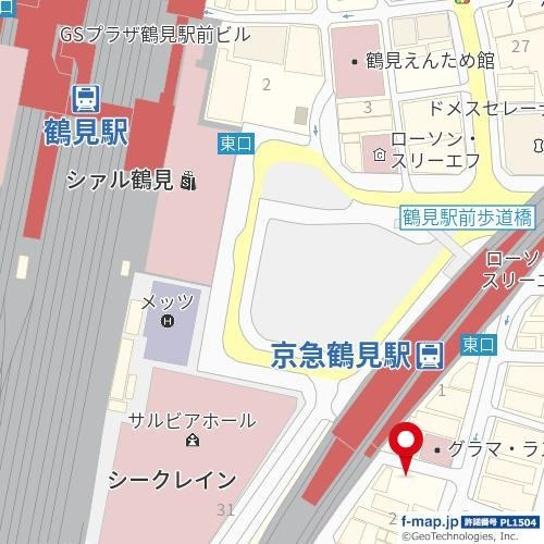 シェフルール鶴見　ＳＴＡＴＩＯＮ　ＯＮＥの地図