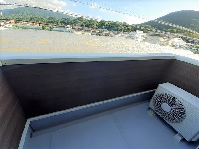 リシェス　Ｂのバルコニー|広々としたバルコニーです