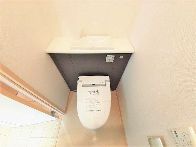ルイシャトレ鏡のトイレ|落ち着いた色調のトイレです