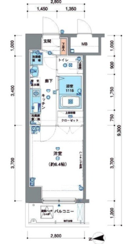 スパシエフィールドS新都心の間取り