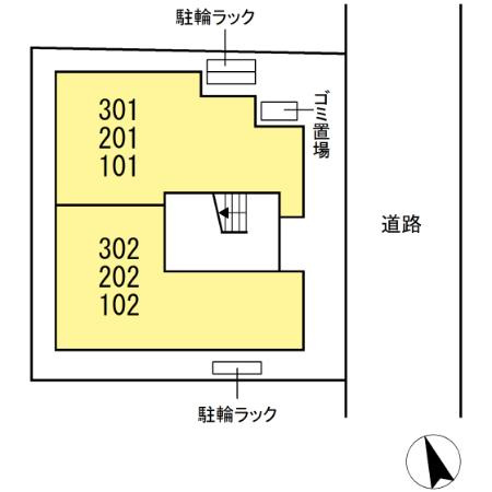 Bell　Ⅲの区画図
