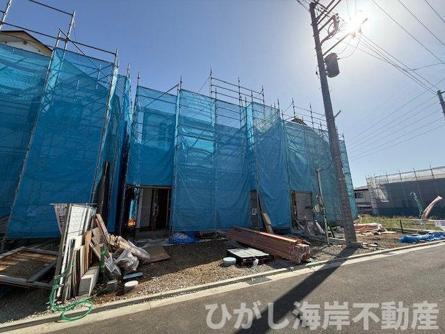 平塚市御殿4丁目　新築戸建　全５棟の外観|4月18日撮影　建築中　現地外観