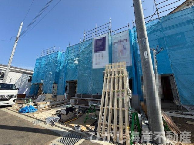 平塚市御殿4丁目　新築戸建　全５棟の外観|4月18日撮影　建築中　現地外観