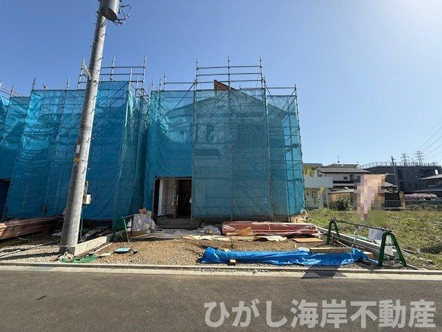 平塚市御殿4丁目　新築戸建　全５棟の外観|4月18日撮影　建築中　現地外観