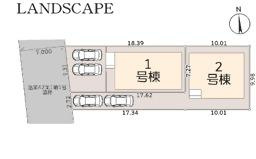 茅ヶ崎市菱沼１丁目　新築戸建　全２棟の区画図|対象1号棟