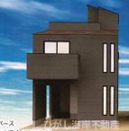 茅ヶ崎市南湖5丁目　新築戸建　全２棟の外観パース|イメージパスですので実際のものと多少異なります　
