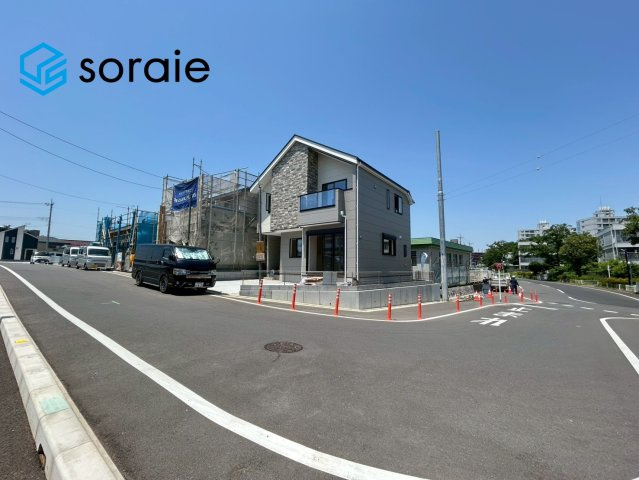 所沢市北秋津8期全1棟　新築戸建の前面道路含む現地写真|5/18撮影