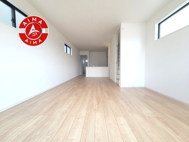 福岡市西区小戸3丁目第7-3棟（2号棟）　の居間・リビング|多くの時間を過すことになるリビングだからこそ、いつも穏やかな空間・解放感が味わえ毎日が充実します。