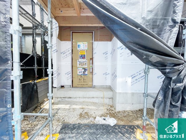 ★亀岡市古世町　新築一戸建ての外観|周辺は落ち着いた街並みの住宅地！子育てがしやすい住環境です！まだ未完成ですが、現地でしかわからない事もございます。是非一度ご覧ください。
