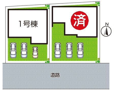 亀岡市古世町　新築一戸建ての区画図|全２区画