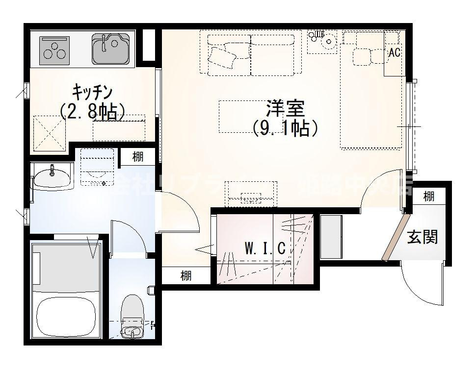 (仮称)ロタス中島アパートの間取り