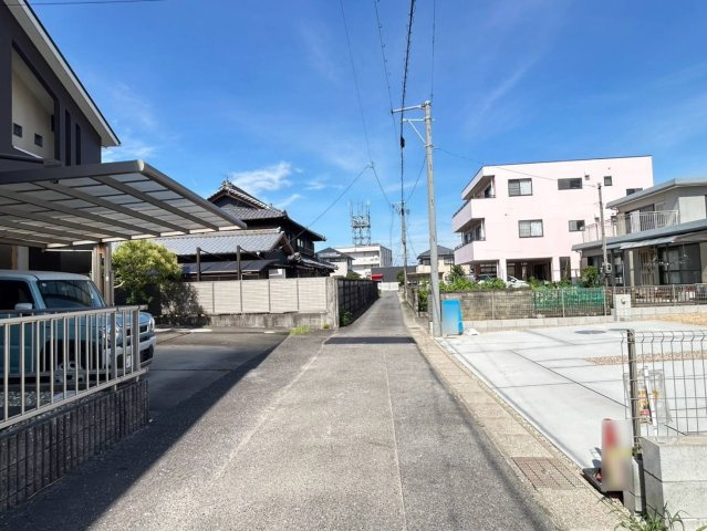 【商談中】ブルーミングガーデン　一宮市浅井町大日比野　全1区画分譲の前面道路含む現地写真|■前面道路　■ヤマダ不動産　株式会社リライフ　
■夢のマイホーム購入をフルサポートします！