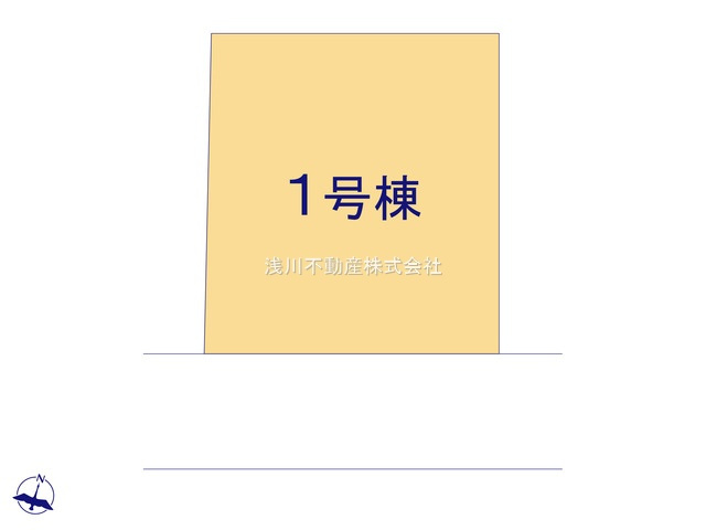 八王子市　北野台　新築一戸建ての区画図|～南5ｍ道路に面している整形地～