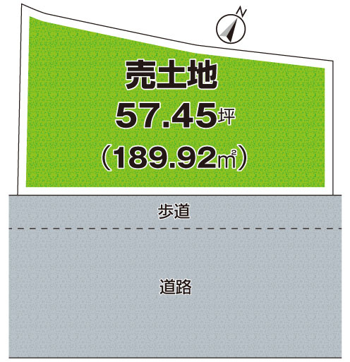 池田市畑　第2期　売土地の土地図