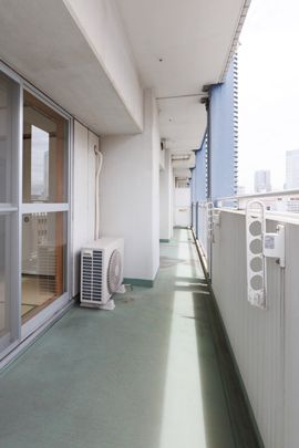 セルリアンホームズ勝どきのバルコニー