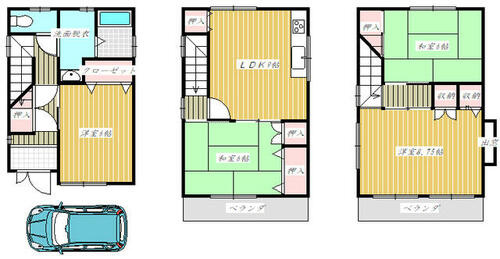 高柳6丁目　中古一戸建ての間取り|間取り図はいかがですか？ご希望を叶える間取りですか？リビングの広さは？水回りの位置は？カウンターキッチン？など色々な情報が集約されています。弊社ではリフォームなどのご相談も承っております。