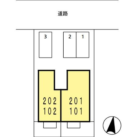 サウスパーク中村の区画図