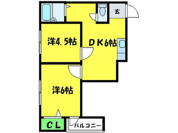 【間取り】 | グレースガーデンⅠ