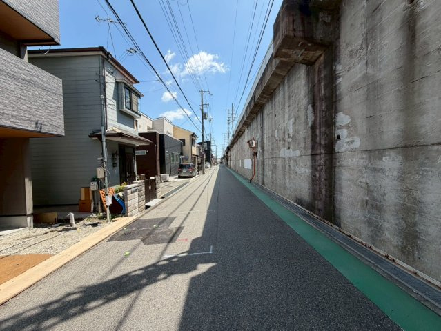 明石市山下町4の前面道路含む現地写真