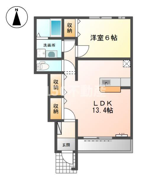 アンヘル ハートⅠの間取り