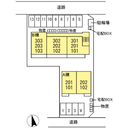 セルサ　Ｂの区画図