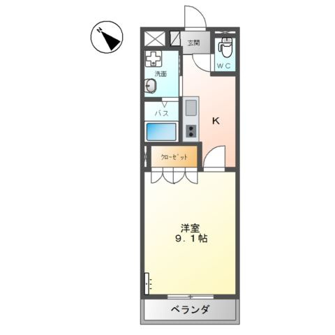 パルティールＫの間取り
