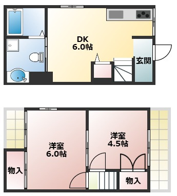 天川新町戸建の間取り