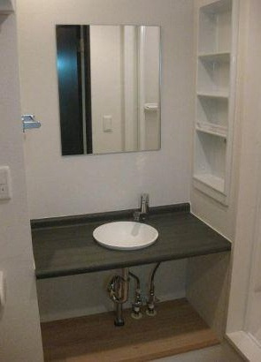 レジデンス毛利イーストの独立洗面台|※同一仕様