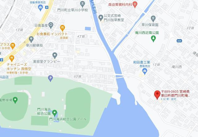 コーポ庵川 Ⅰの地図