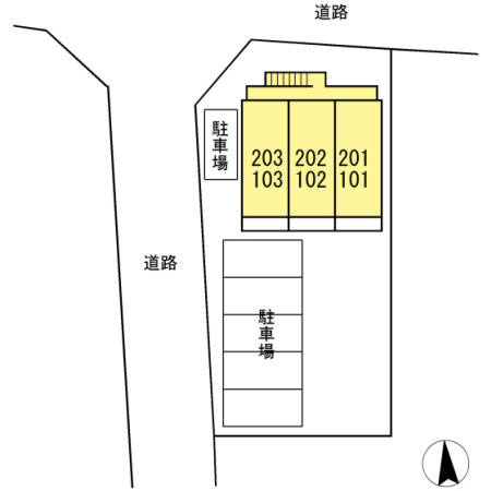 ハミング南牛川の駐車場